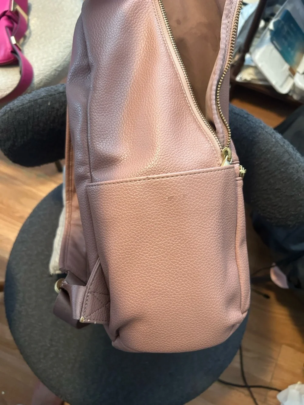 Freshly Picked Diaper Bag Dusty Rose With Changing Pad